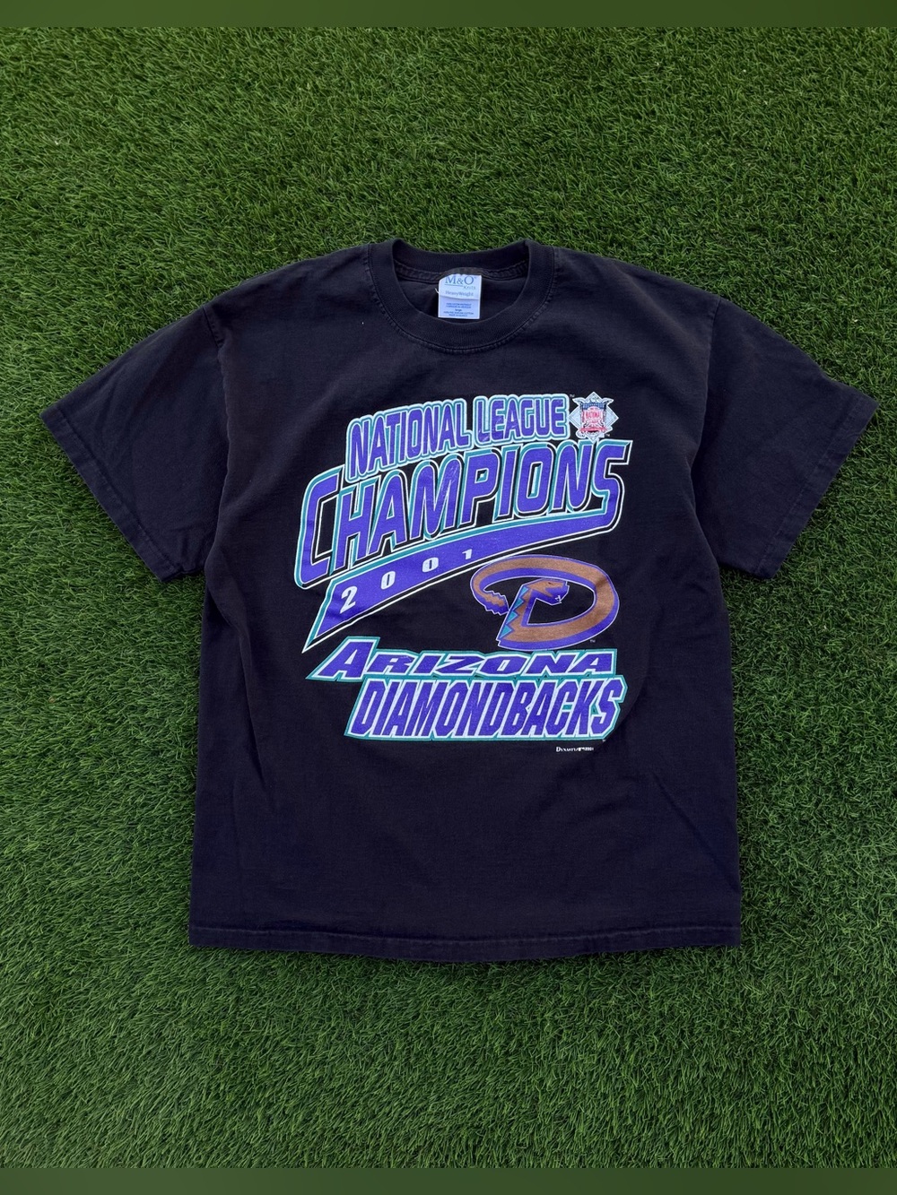 Vintage 2001 Arizona Diamondbacks T-Shirt NL Champions MLB World Series Sz Large